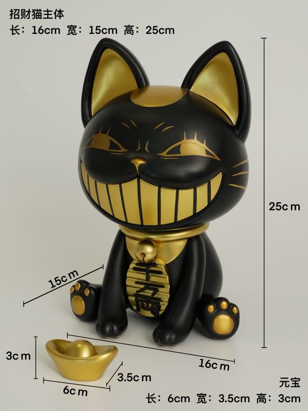 【預定】禦宅Home 當噠當（膽大黨）高速婆婆 財神貓 招財貓-坐等發財 手辦 家居擺件 