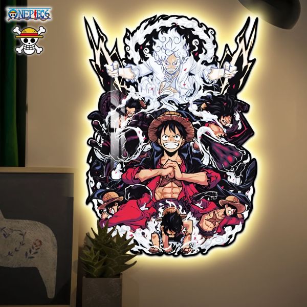 【海外代購】阿喵畫社 海賊王造景 路飛 前進之路！超大海賊王12k超清燈搭配異形裝飾畫 
