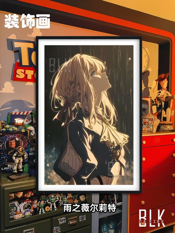 【海外代購】巴洛克 《雨之薇爾莉特》伊芙加登Violet紫羅蘭永恆花園裝飾冰箱貼 