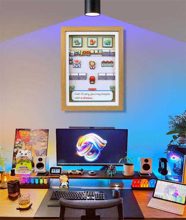 【海外代購】KALA HOME 火紅葉綠大木博士研究所遊戲場景立體畫01 