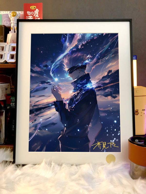 【海外代購】星空 《星空五悟》咒術回戰五條老師裝飾畫 