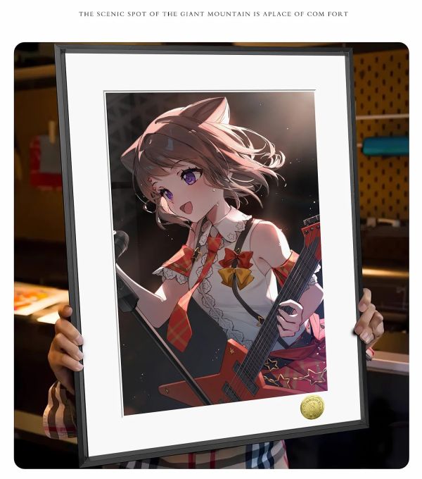 【海外代購】皇呱 《主唱吉他手戶山香澄》BanG Dream!樂隊裝飾畫 午睡毯 地毯 