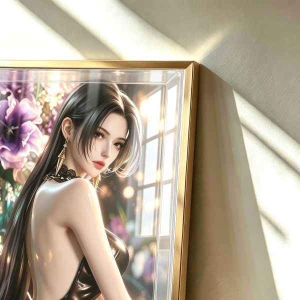 【海外代購】阿喵畫社 絕色天香 魅影女帝-漢庫克 新品8K主題超清裝飾畫 冰箱貼 透明卡磚 