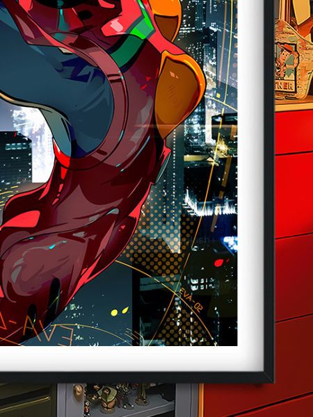 【海外代購】巴洛克 《城市明日香》Asuka新世紀福音戰士初號機動漫裝飾畫冰箱貼 