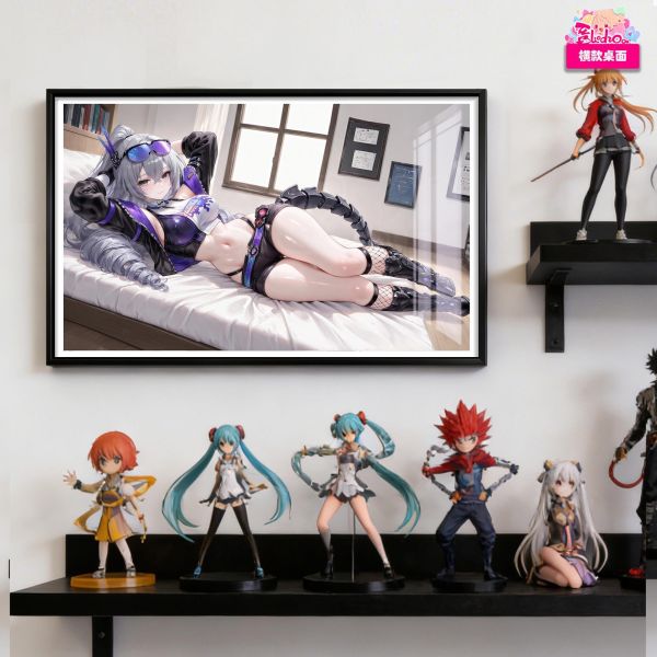 【海外代購】阿喵畫社 迎辰 銀狼 星鐵新品12k主題超清裝飾畫 滑鼠墊  床頭地墊 冰箱貼 