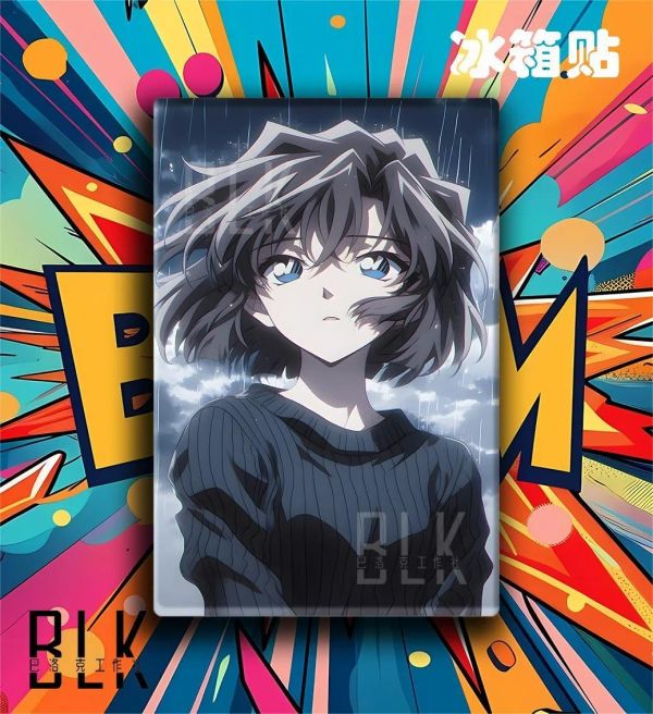 【海外代購】巴洛克 《雨夜灰原哀》名偵探柯南裝飾畫冰箱貼 