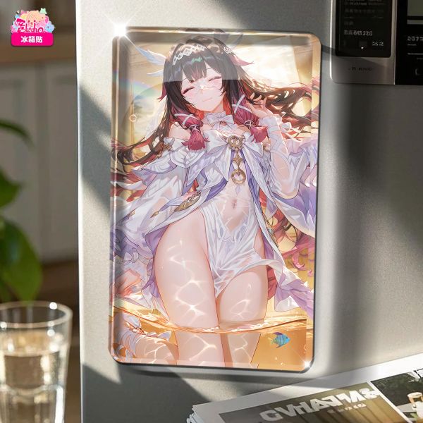 【海外代購】阿喵畫社 鏡花水月 哥倫比亞 豎版新品8k主題高清裝飾畫 等身枕 床頭地墊  冰箱貼 