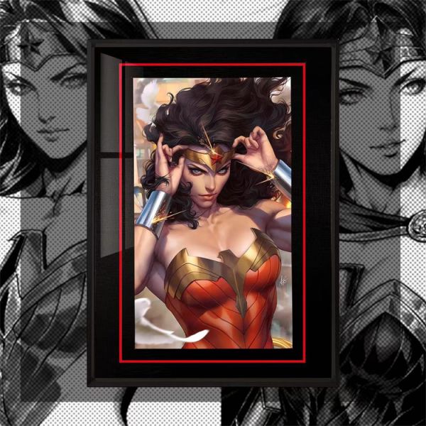 【海外代購】千鳥社 神奇女俠 DC 正義聯盟 老劉 Artgerm 裝飾畫 01 