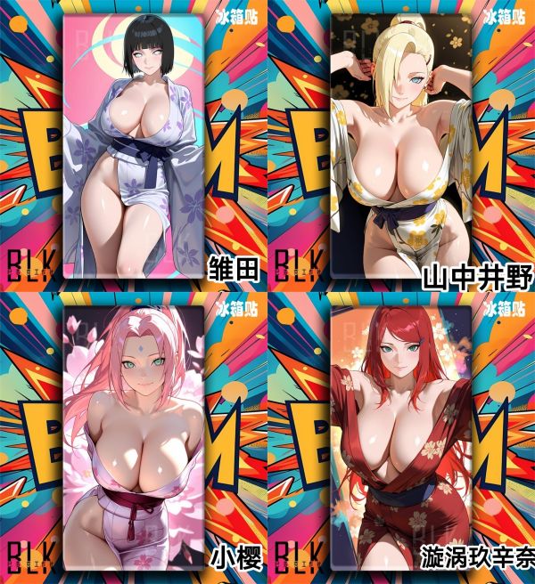 【海外代購】巴洛克 《火影與服系列冰箱貼》鳴人NARUTO雛田山中井野小櫻漩渦玖辛奈動畫冰箱 