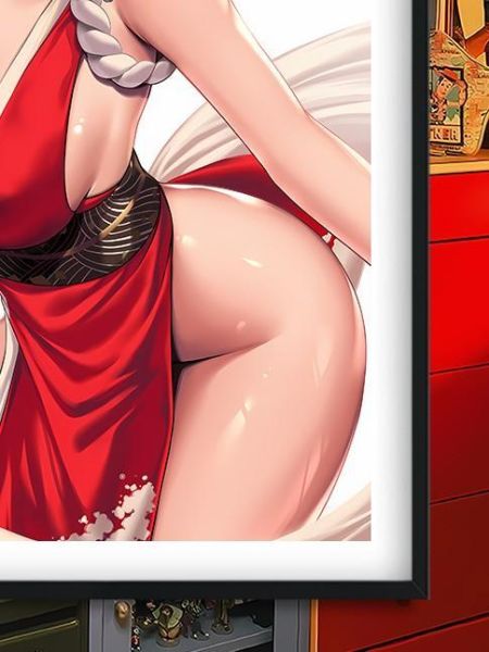 【海外代購】巴洛克 《扇子女》裝飾畫 拳皇 