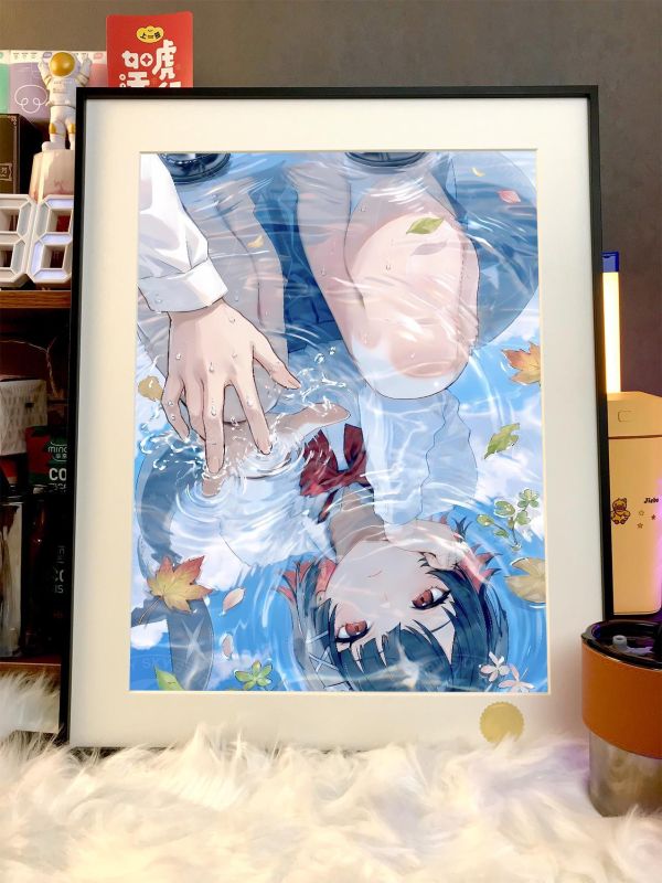 【海外代購】星空 《鯊魚妹倒影》艾蓮喬絕區零Ellen Joe朱鳶簡杜星見雅裝飾畫 