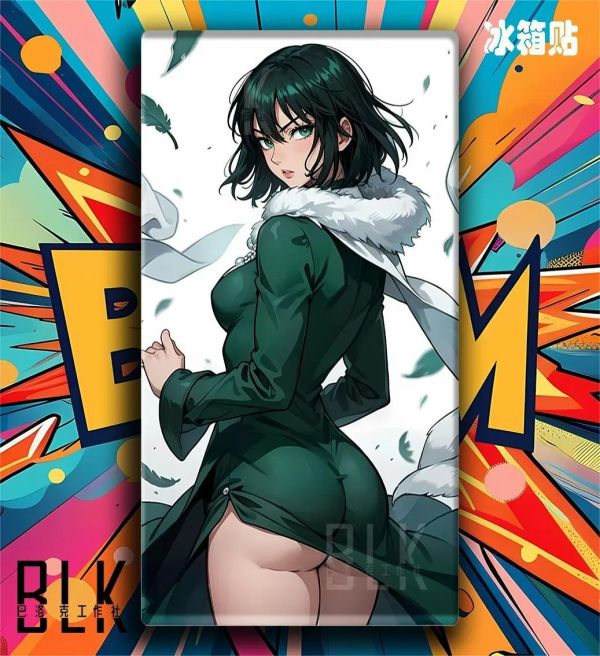 【海外代購】巴洛克《回頭吹雪》一拳超人一擊男裝飾畫冰箱貼 