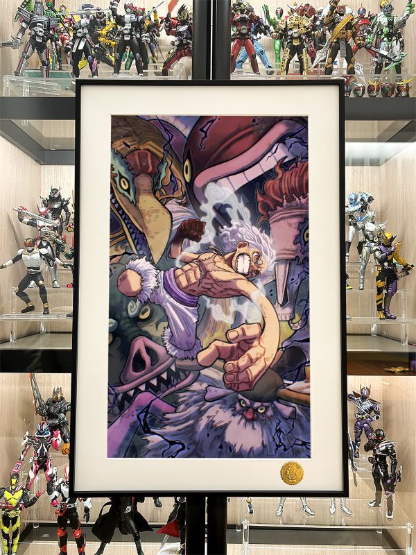 【海外代購】星空《尼卡vs五老星》onepiece海賊王luffy路飛五檔太陽神遊戲動畫裝飾畫