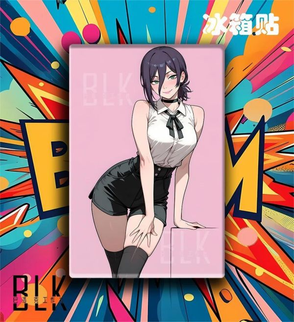 【海外代購】巴洛克 《粉色蕾塞》鏈鋸人蕾塞篇裝飾畫冰箱貼 