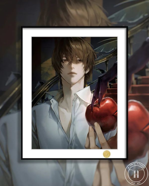 【海外代購】H2 《夜神月》死亡筆記L琉克基拉裝飾畫 