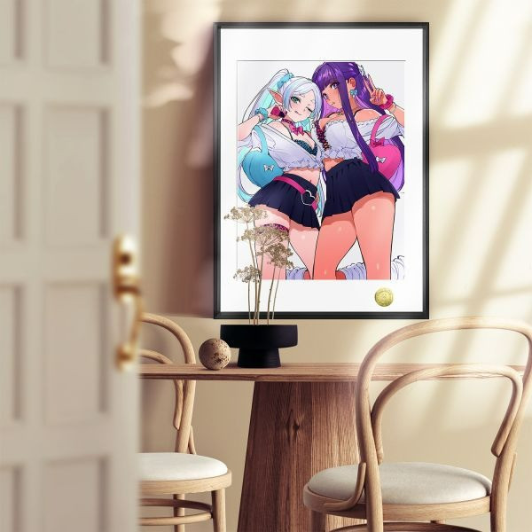 【海外代購】皇呱 《辣妹芙莉蓮菲倫》葬送的芙莉蓮裝飾畫 午睡毯 地毯 