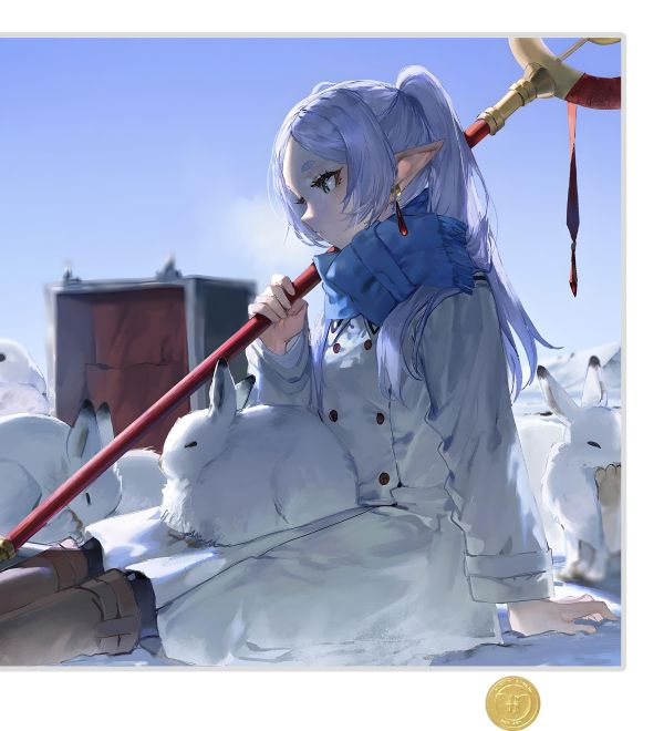 【海外代購】H2 《冬日芙莉蓮》葬送的芙莉蓮Frieren動畫二次元裝飾畫 