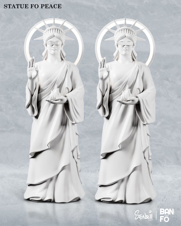 【預定】SENZII千紙 BANFO萬佛 和平女神像（STATUE FO PEACE) 