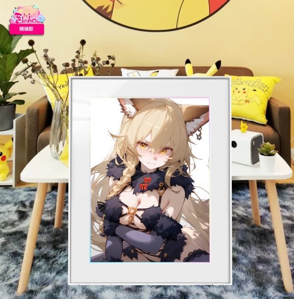 【海外代購】阿喵畫社 鈴媽 忍冬 展館級8k超清精裱畫 