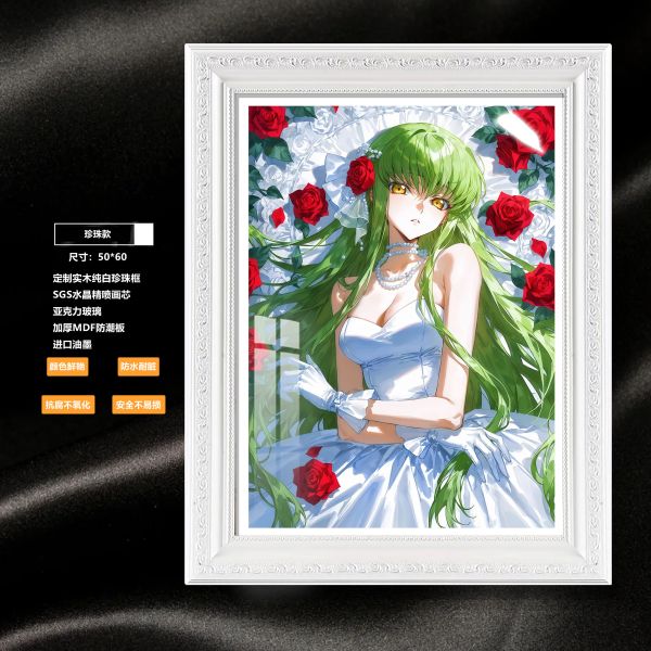 【海外代購】阿喵畫社 薔薇 婚紗cc 珍珠款館藏級8k精裱畫 