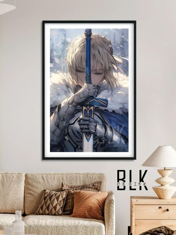 【海外代購】巴洛克 《雪之saber》Fate/stay night裝飾畫冰箱貼 
