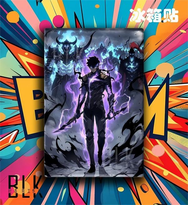 【海外代購】巴洛克《暗影君王》程肖宇我獨自升級裝飾畫冰箱貼 
