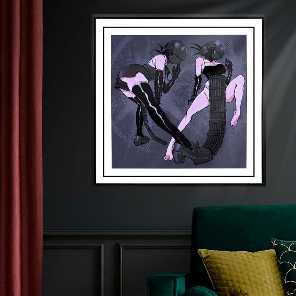 【海外代購】千鳥社 《蕾塞 炸彈女孩》 鏈鋸人電鋸人蕾塞Reze波姆Bomb炸彈惡魔二次元午睡毯地毯裝飾畫 午睡毯 地毯 