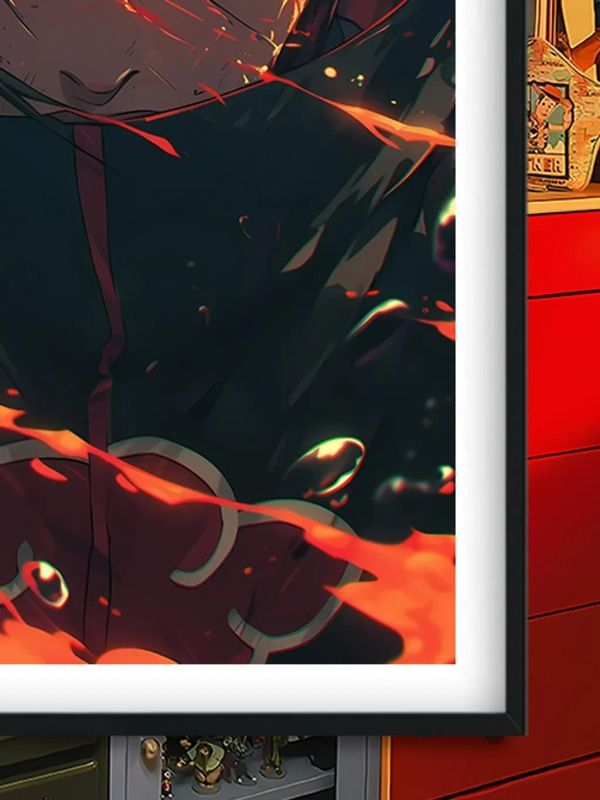 【海外代購】巴洛克 《火遁鼬》Itachi火影忍者裝飾畫冰箱貼 