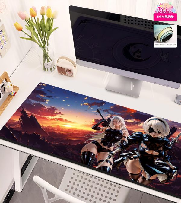 【海外代購】阿喵畫社 尤爾哈的黃昏 尼爾機械紀元2BA2八宮格 超清八宮格卡磚背景牆 滑鼠墊 床頭地墊 