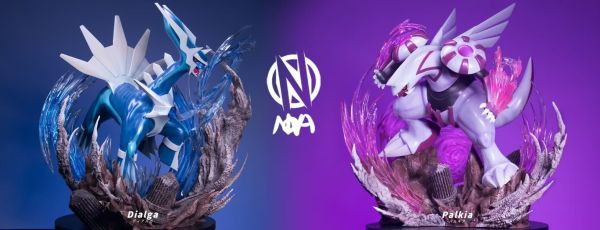 【預定】NOVA 寶可夢神獸輕雕像系列 帝牙盧卡&帕路奇亞 