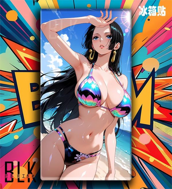 【海外代購】巴洛克 《泳裝女帝》海賊王onepiece波雅漢庫克路飛七武海動漫裝飾畫冰箱貼 