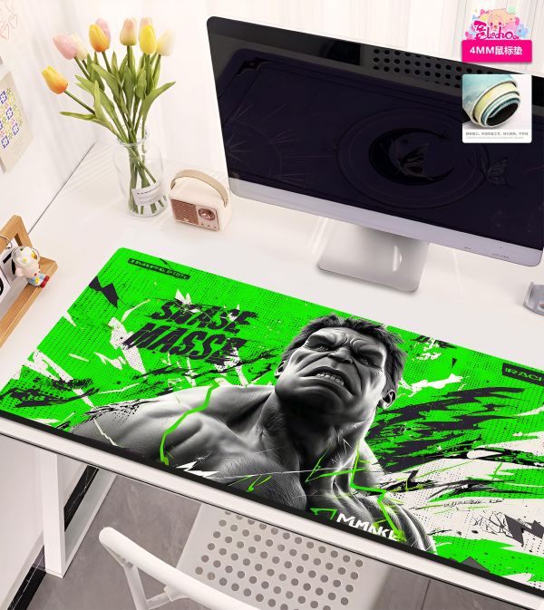 【海外代購】阿喵畫社 漫威英雄雷神浩克 8k主題高清裝飾畫 床頭地墊 滑鼠墊 