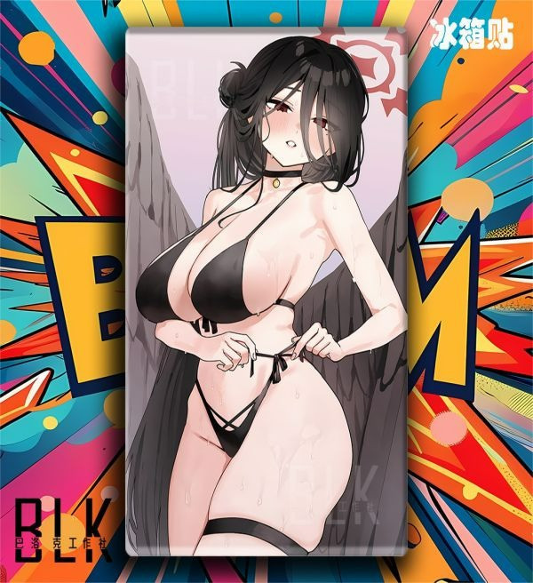 【海外代購】巴洛克 羽川蓮見蔚藍檔案裝飾畫/冰箱貼 