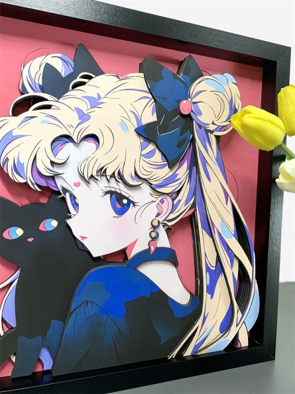 【海外代購】萌萌匠 美少女戰士水冰月 3D立體畫 