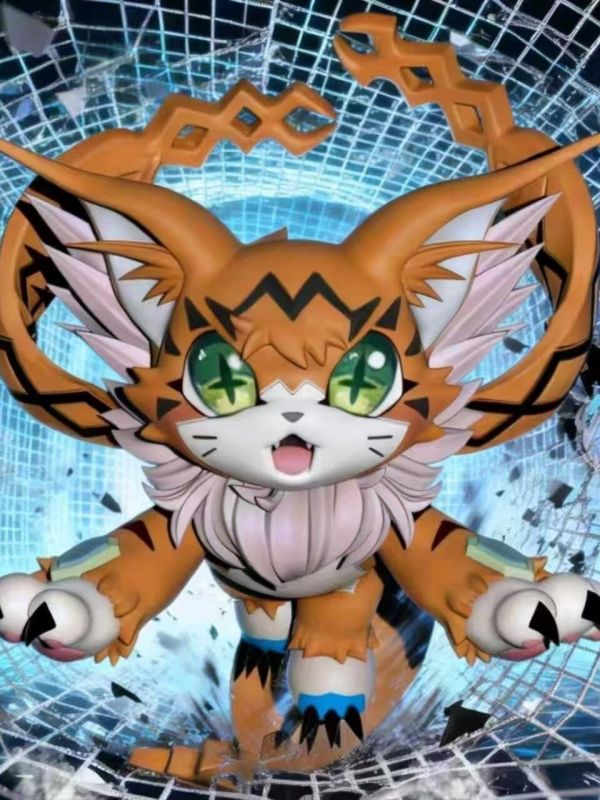 【預定】美肚莎 數碼寶貝 緬因貓獸 