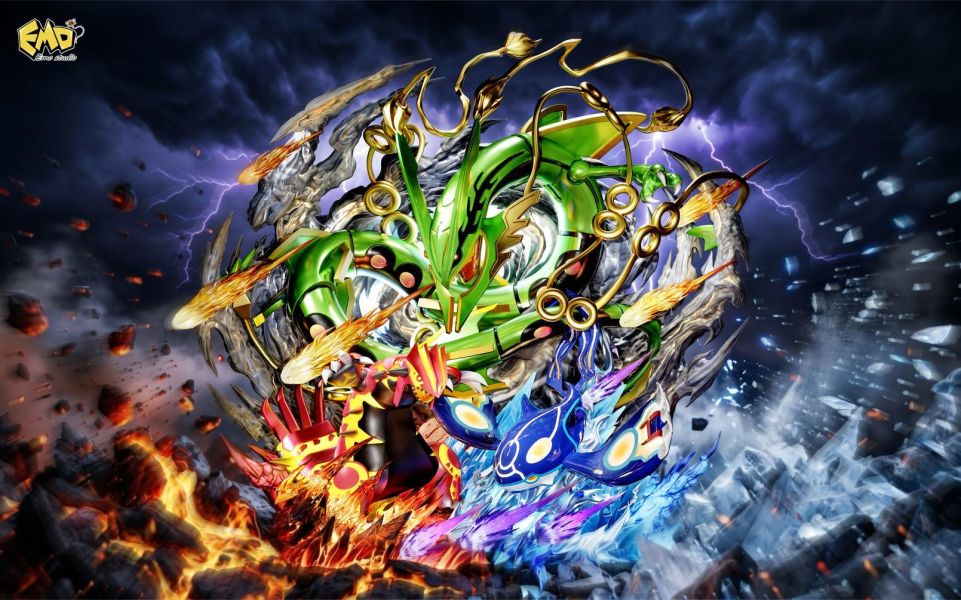 【預定】Emo畢業雕像神獸系列002 三神 列空座 蓋歐卡 固拉多 