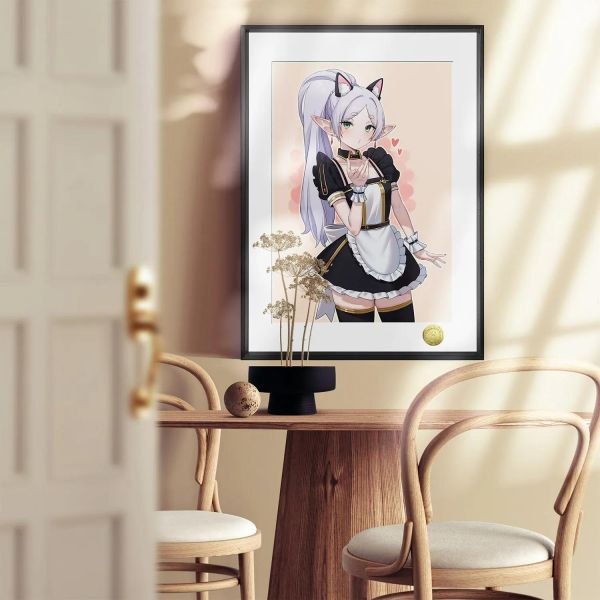 【海外代購】皇呱 《可愛女僕》葬送的芙莉蓮裝飾畫 午睡毯 地毯 