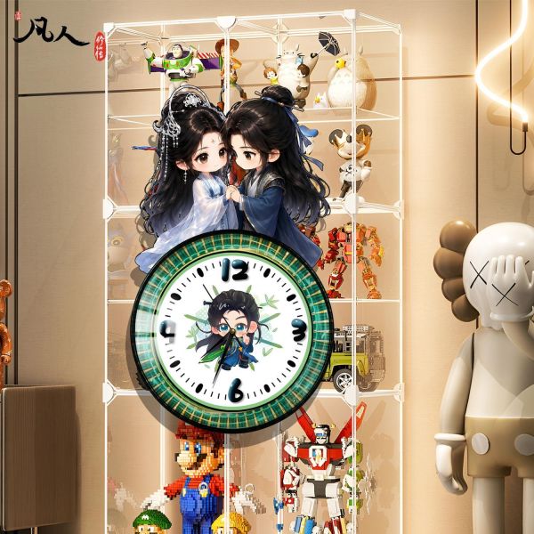 【海外代購】阿喵畫社 凡人修仙傳鐘錶 新品靜音異形時鐘 