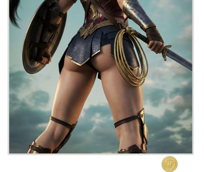 【海外代購】H2 《神力女超人蒂法》最終幻想tifa蒂法洛克哈特裝飾畫 