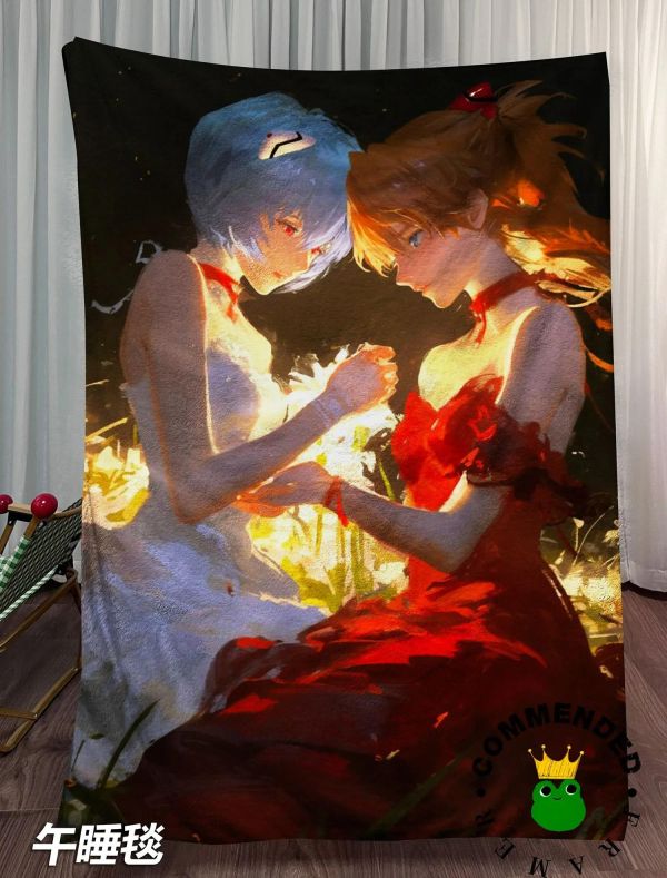 【海外代購】皇呱 《夜下雙影》明日香凌波麗裝飾畫 午睡毯 地毯 