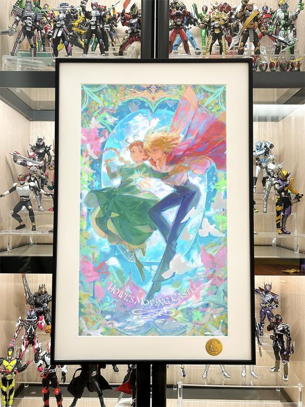 【海外代購】星空 《彩窗移動城堡》哈爾的移動城堡蘇菲宮崎駿卡西法呼嘯山城霍爾裝飾畫 
