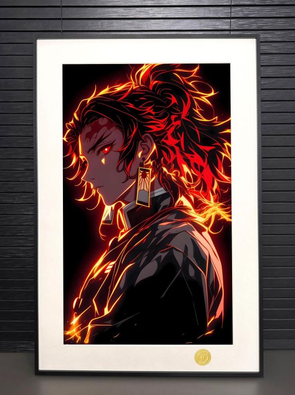 【海外代購】H2 《繼國緣壹》鬼滅之刃黑死牟鬼殺隊裝飾畫 