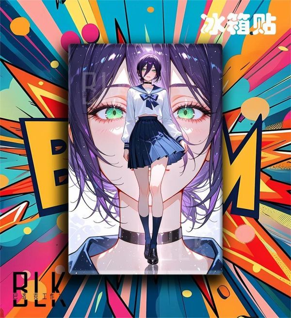 【海外代購】巴洛克《百褶裙蕾塞》鏈鋸人蕾塞篇裝飾畫冰箱貼 