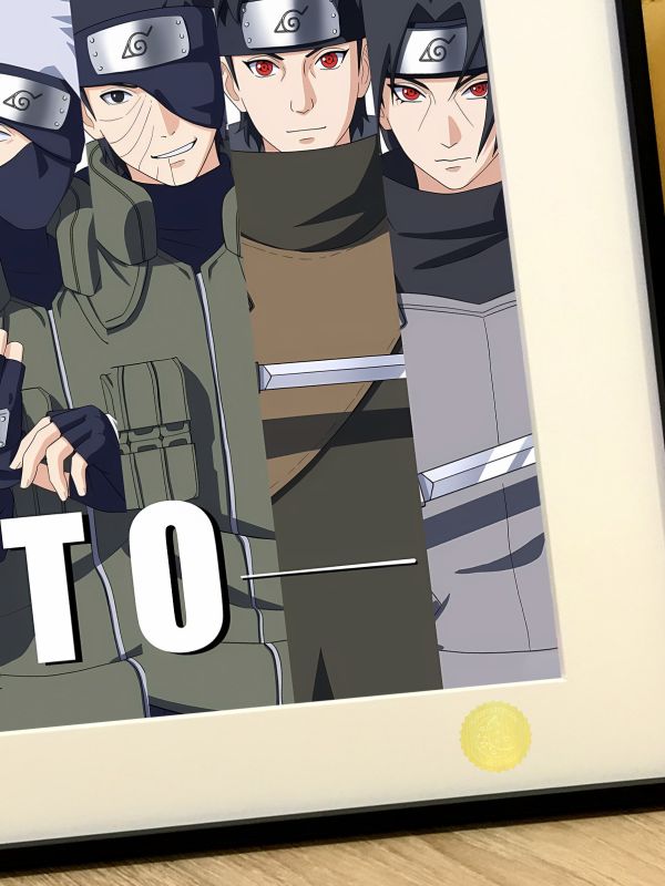 【海外代購】星空 《世代羈絆》火影忍者NARUTO鳴人宇智波佐助柱間斑動漫二次元裝飾畫 