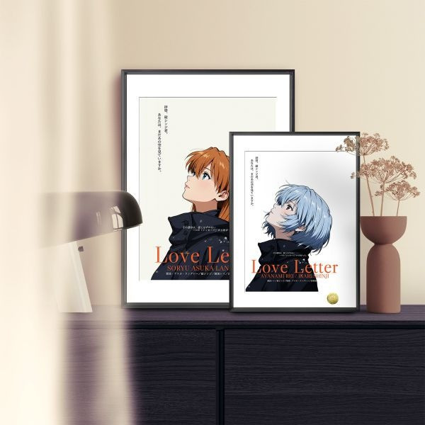 【海外代購】皇呱 《情書EVA極致的暗戀》新世紀福音戰士冬日情書裝飾畫 