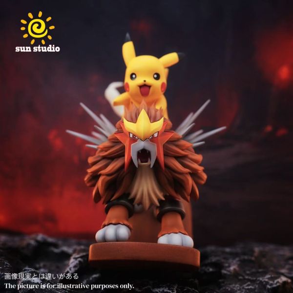 【預定】SUN 搖搖馬系列 炎帝皮卡丘搖搖馬 