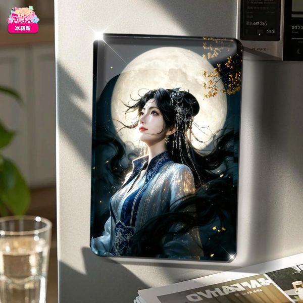 【海外代購】阿喵畫社 滿月 南宮婉 復古框紀念牆壁桌面款 冰箱貼 