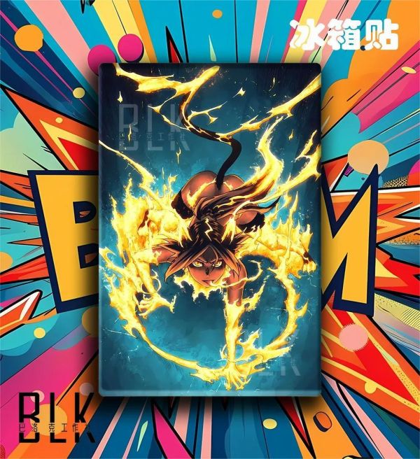 【海外代購】巴洛克 《雷電夜一》瞬神護庭十三隊死神境·界裝飾畫冰箱貼 