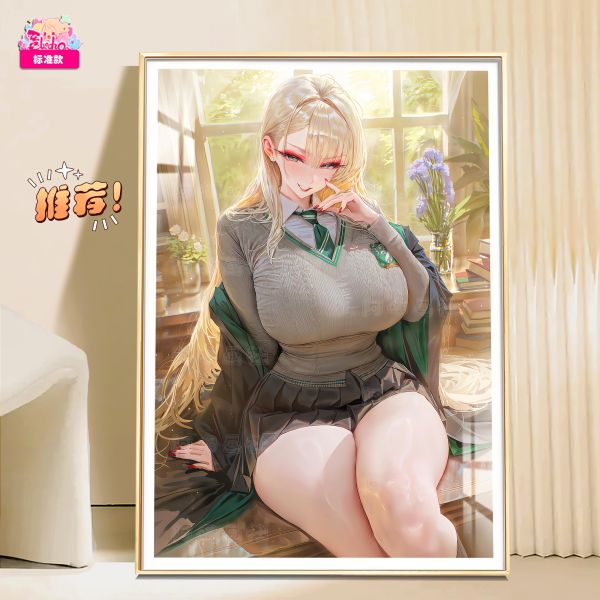 【海外代購】阿喵畫社 12K超清主題系列－迎辰・跩哥・馬份（Draco Malfoy）哈利波特（Harry Potter）  裝飾畫 透明壓克力卡磚 午睡毛毯 冰箱貼 