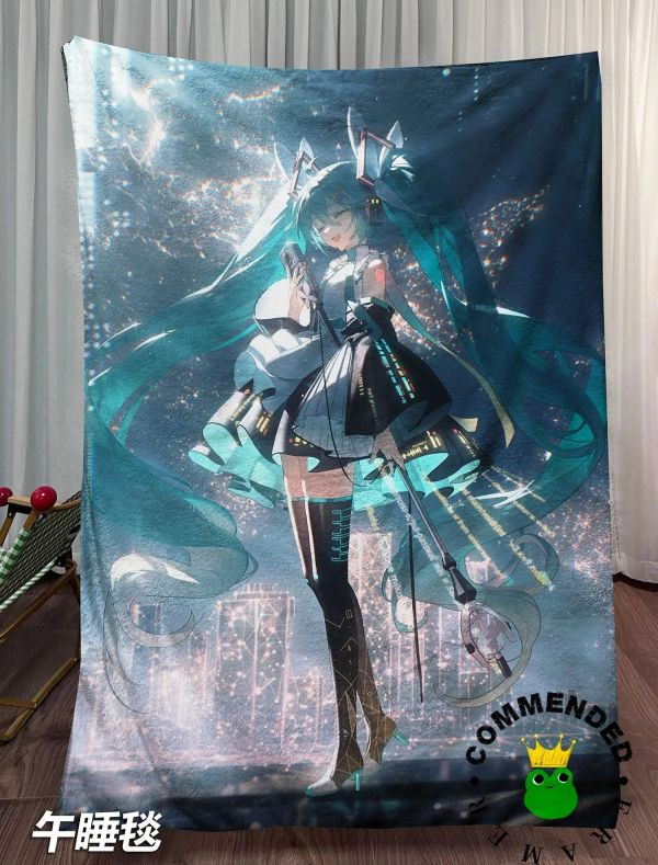 【海外代購】皇呱 《未來歌姬第二彈》初音未來裝飾畫 午睡毯 地毯 